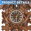 Retro-Wanduhr aus Holz im nordischen Stil mit Produktbild-Vorschau 4