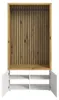home24 Kompaktgarderobe - Weiß / Eiche Artisan Nachbildung Produktbild-Vorschau 8