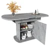 Uittrekbare eettafel 110/130 x 70 x 75 cm, ovale eettafel Productafbeelding-voorbeeld 6