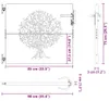 vidaXL Gartentor 100x200 cm Verwitterungsstahl Trace-Design Produktbild-Vorschau 7