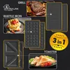 Extralink 3v1 Sendvičovač Vafľovač Kontaktný Gril 1000 W Náhľad obrázku produktu 7