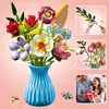 Bouquet de fleurs en kit avec vase Fleurs artificielles Voir les images du produit 9