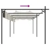 vidaXL Pergola mit Schiebedach Creme 589x292x230 cm Produktbild-Vorschau 6