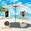 Faziango 3.5m Sonnenschirm UV50+ Sonnenschutz Gartenschirm Produktbild-Vorschau 5