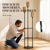 HOMCOM Stehlampe Wohnzimmer mit 3 Ablagen 3-Flammige Produktbild-Vorschau 8