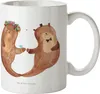 Mr. & Mrs. Panda Tasse Hochzeit Otter - Weiß - Geschenk, Produktbild-Vorschau 1