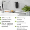 WENKO Wand Seifenspender Woya Schwarz 250 ml ohne Bohren Produktbild-Vorschau 3