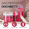 Homestyle4u Hochbett 90x200 Set mit Matratze ® Standard 100 Produktbild-Vorschau 5