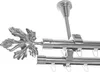 Innenlauf Gardinenstange Edelstahl Look, Durchmesser 20mm, Produktbild-Vorschau 1