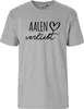 Huuraa Herren T-Shirt Aalen verliebt M Sport Grey Bio Produktbild-Vorschau 2