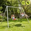 Gartenschaukel 3in1 mit Vogelnest, Holzschaukel und Produktbild-Vorschau 3