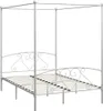 vidaXL Châssis de lit à baldaquin blanc métal 160 x 200 cm Voir les images du produit 1