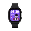 A black smartwatch with a colorful screen displaying a cartoon astronaut on a rocket. Náhled obrázku produktu
