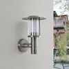 Lindby LED-Außenwandlampe Gregory, Sensor, edelstahl, IP44 Produktbild-Vorschau 3