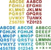 Oblique Unique 160x Buchstaben Sticker Alphabet ABC Glitzer Produktbild-Vorschau 1