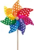 Windmühle Dots auf Holzstab Ø45cmx110cm Produktbild-Vorschau 1