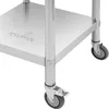 Stół blat roboczy na kółkach z rantem 2 poziomy 60 x 60 cm Podgląd zdjęcia produktu 5