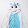 Schlafanzug Onesie Kigurumi Verkleidung Kostüm Weiß Einhorn Produktbild-Vorschau 5