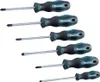 A set of six screwdrivers arranged vertically against a white background. Náhľad obrázku produktu