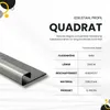 Quadrat Edelstahlschiene Profil Fliesenschiene Edelstahl Produktbild-Vorschau 3