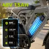 Draixcor E7 2.0 E-Bike 20 Zoll Fatbike, 48V 15Ah 720Wh, bis Produktbild-Vorschau 4