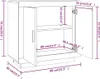 vidaXL Sideboard Grau Sonoma 80x40x75 cm Holzwerkstoff Produktbild-Vorschau 7
