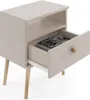 A modern bedside table with an open drawer. Podgląd zdjęcia produktu