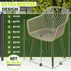 Set di 6 sedie da giardino tillvex® resistenti alle Anteprima dell’immagine prodotto 2