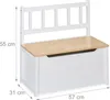 Banc pour enfants Relaxdays avec espace de rangement, Voir les images du produit 4