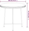 Esstisch Ø80 cm Hartglas und Stahl Produktbild-Vorschau 7