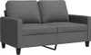vidaXL 2-Sitzer-Sofa Dunkelgrau 120 cm Stoff Produktbild-Vorschau 1