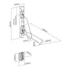4-facher Wand-Fahrradhalter verstellbarer Ständer 35 kg Produktbild-Vorschau 7