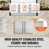 VEVOR porta di accesso al barbecue, 710 x 482 mm, doppia Anteprima dell’immagine prodotto 3