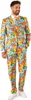 A man wearing a colorful Pokémon-themed suit and white sneakers stands against a white background. Anteprima dell’immagine prodotto