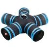 vidaXL Tunnel pour chats 5 voies noir et bleu 25 cm Voir les images du produit 6