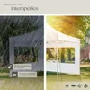 Pavillon de jardin pliable en aluminium 3 x 3 m avec 2 Voir les images du produit 4