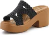 Crocs Brooklyn Woven Slide Absatz 209979-001 Schwarz EU Produktbild-Vorschau 3