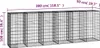 vidaXL Mur de gabions avec couverture Acier galvanisé Voir les images du produit 18