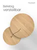 holz4home® Couchtisch 2er-Set MDF Sonoma Eiche I Runder Produktbild-Vorschau 5
