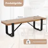 COSTWAY Eingangsbank, 152,5 cm Flurbank mit Metallrahmen, Produktbild-Vorschau 2
