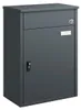 Frontansicht der geschlossenen SoBuy Paketbox OGS65-DG mit Kombinationsschloss Vista previa de la imagen del producto