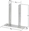 Vormann Stützenschuh schwer Gabelweite 91mm Höhe 200mm - Produktbild-Vorschau 3