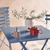 sweeek - Klappbarer Bistro-Gartentisch aus Stahl, 2 Produktbild-Vorschau 5