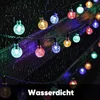 salcar Lichterkette Kugel 10m Bunt, 40 LEDs Ø 2,3cm, Solar Produktbild-Vorschau 3