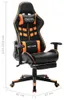 vidaXL Gaming-Stuhl mit Fußstütze Schwarz und Orange Produktbild-Vorschau 7