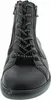 A close-up, front-facing view of a black leather boot. Anteprima dell’immagine prodotto