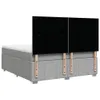 Boxspringbett mit Matratze Hellgrau 180x200 cm Stoff Produktbild-Vorschau 6