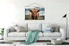 MuchoWow® Textilposter Kühe - Schottische Hochlandbewohner Produktbild-Vorschau 3