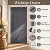 Cortina térmica para puerta, color gris, 100x210 cm, con Vista previa de la imagen del producto 8