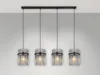 Globo Lighting Hängeleuchte Metall schwarz matt, 4x E27 Produktbild-Vorschau 3